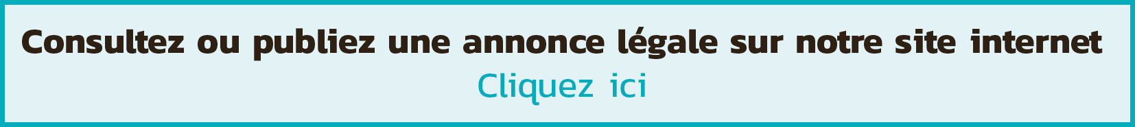 ANNONCE LEGALE 97150