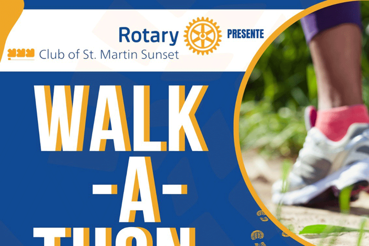 Marcher pour une bonne cause avec le Rotary Club de Saint-Martin Sunset