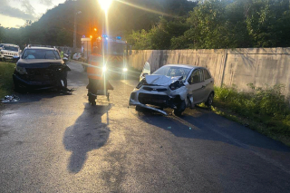 Image d’archive de l’accident du 23 janvier 2023 (Copyright : Les sapeurs-pompiers de Saint-Martin)