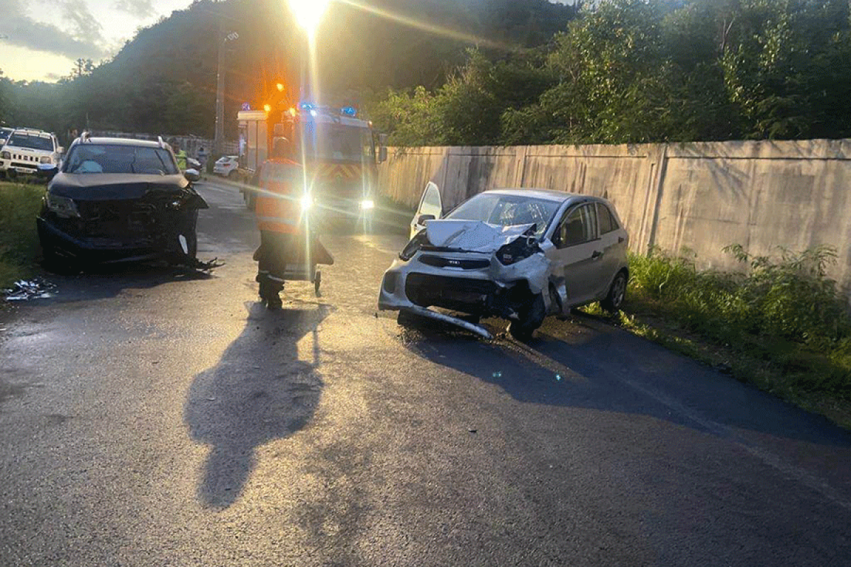 Image d’archive de l’accident du 23 janvier 2023 (Copyright : Les sapeurs-pompiers de Saint-Martin)