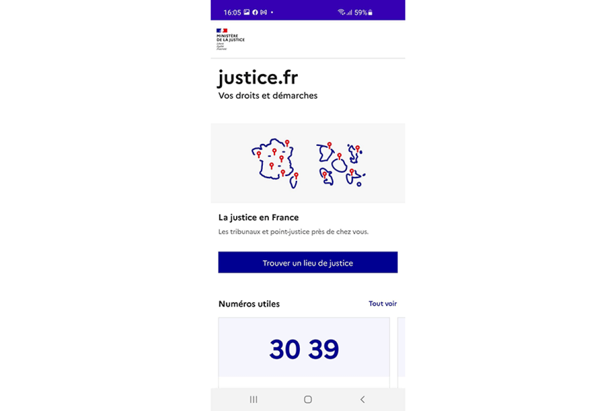 Justice.fr, la nouvelle application pratique de la justice