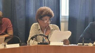Marie-dominique Ramphort, conseillère territoriale en charge de la commission des finances a exposé aux élus les grandes lignes du budget pour l’année 2020