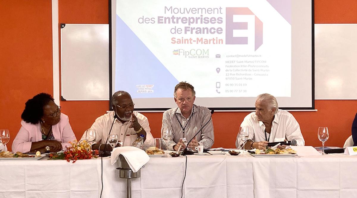 Louis Mussington et Vincent Berton face aux chefs d’entreprises