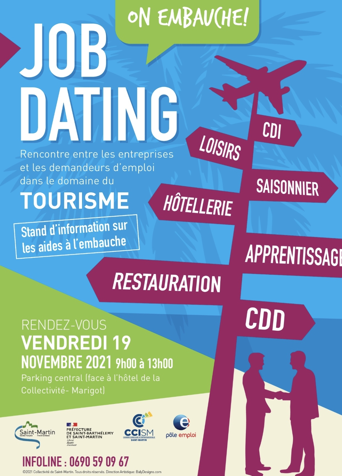 Opération Job Dating Tourisme vendredi 19 novembre  à Marigot !
