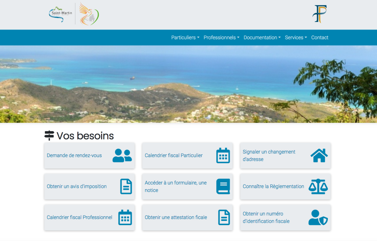 Nouveau : un site internet dédié à la fiscalité saint-martinoise :