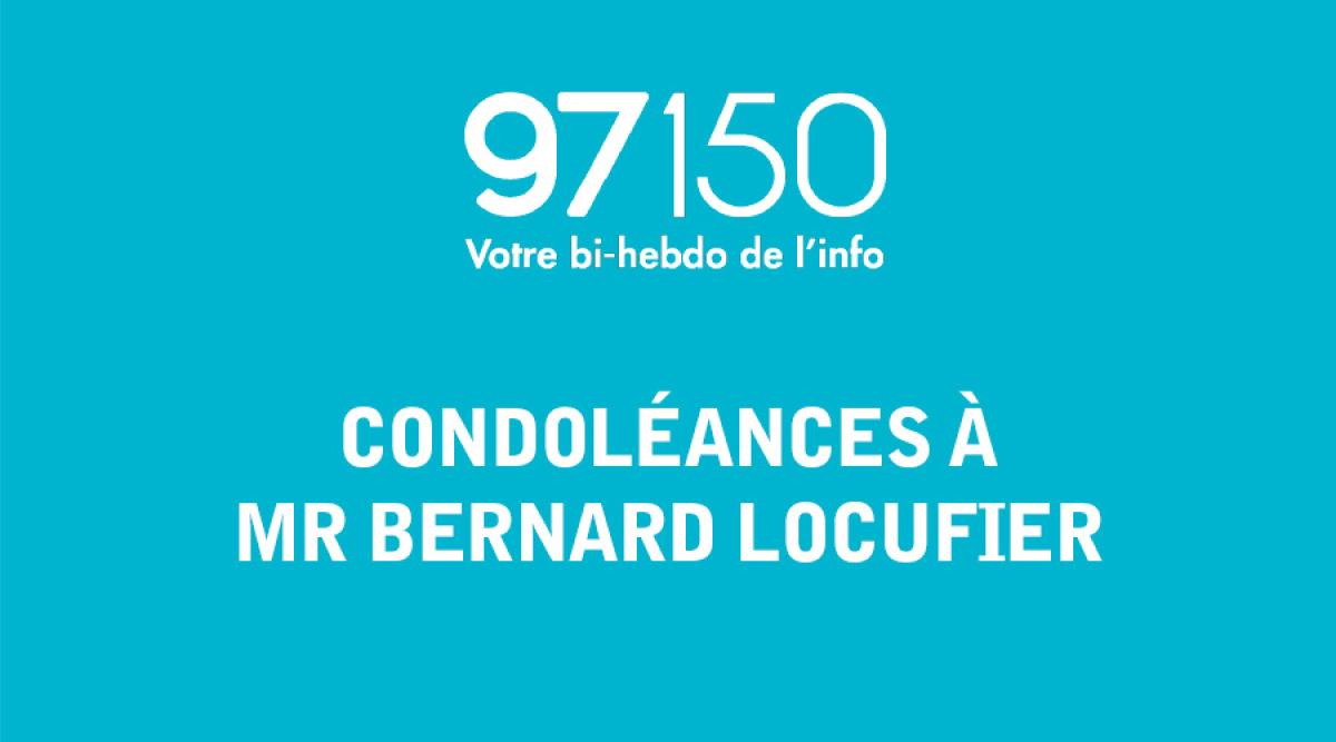 Condoléances à Mr Bernard Locufier, trésorier-payeur du Centre des Finances Publiques
