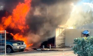 Incendie dans un atelier mécanique à la Baie Nettlé