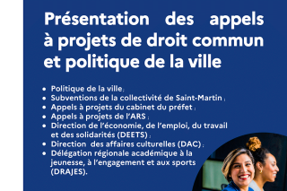 Avis aux association : Venez assister ce mardi 14 février, à 17h30, à la présentation des appels à projets de droit commun et politique de la ville